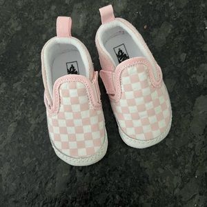 Pink Checkered Baby Vans
